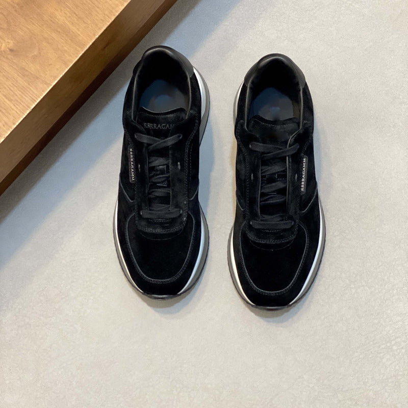 Damen Komfortable Wildleder Sneakers mit atmungsaktiver Innensohle R&B