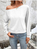 Damen Komfortables und stilvolles asymmetrisches Sweatshirt R&B