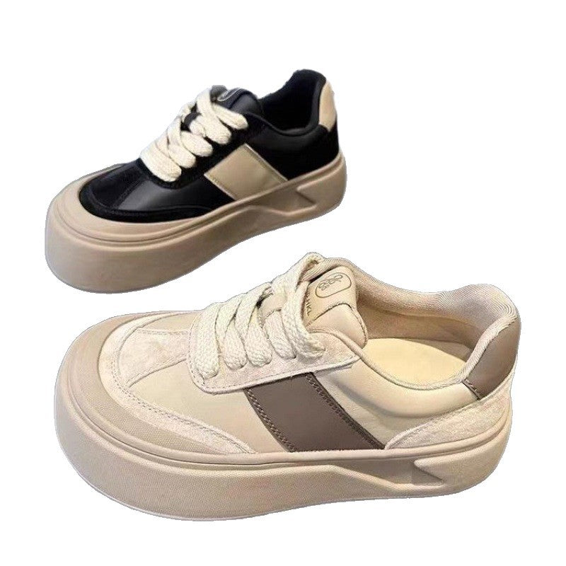 Damen Plateau Sneakers mit lässigem Retro-Design und weichem Obermaterial