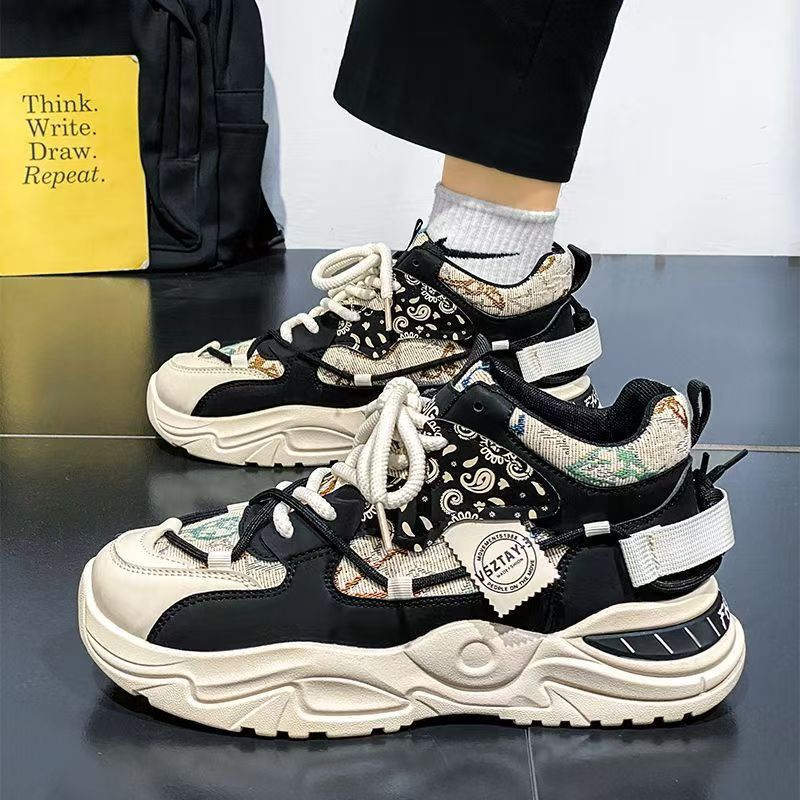Damen Sportliche Chunky Sneakers mit robustem Design und rutschfester Sohle EB