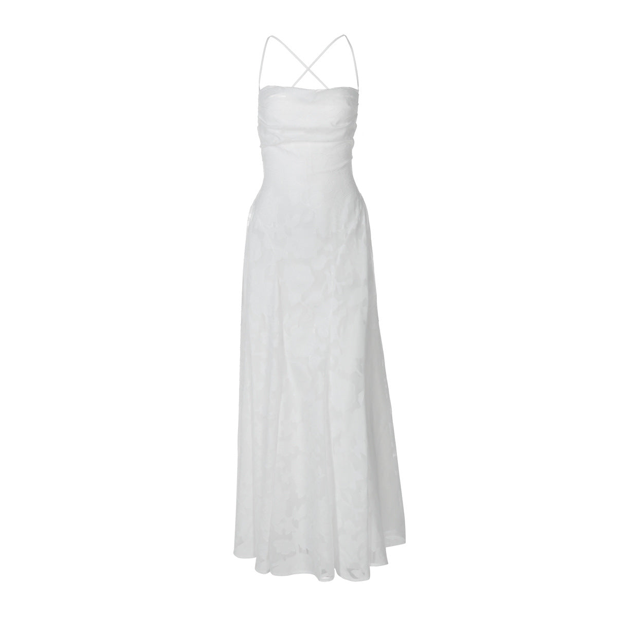 Damen Elegantes Abendkleid mit Wunderschönen Floral Mustern und Raffinierten Details R&B