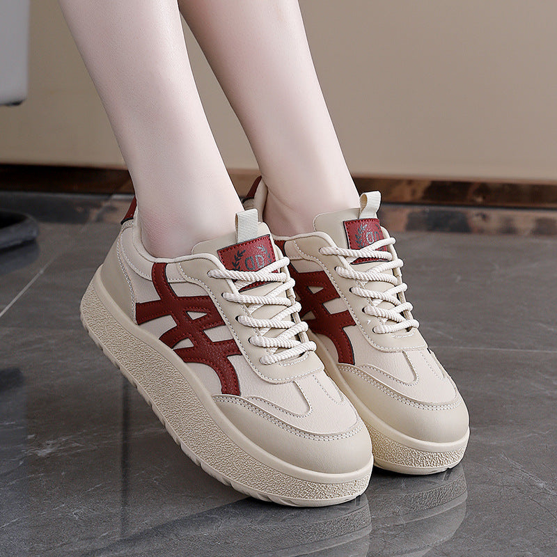 Damen Sportliche Plateau Sneakers mit ergonomischer Dämpfung und atmungsaktiver Oberfläche R&B