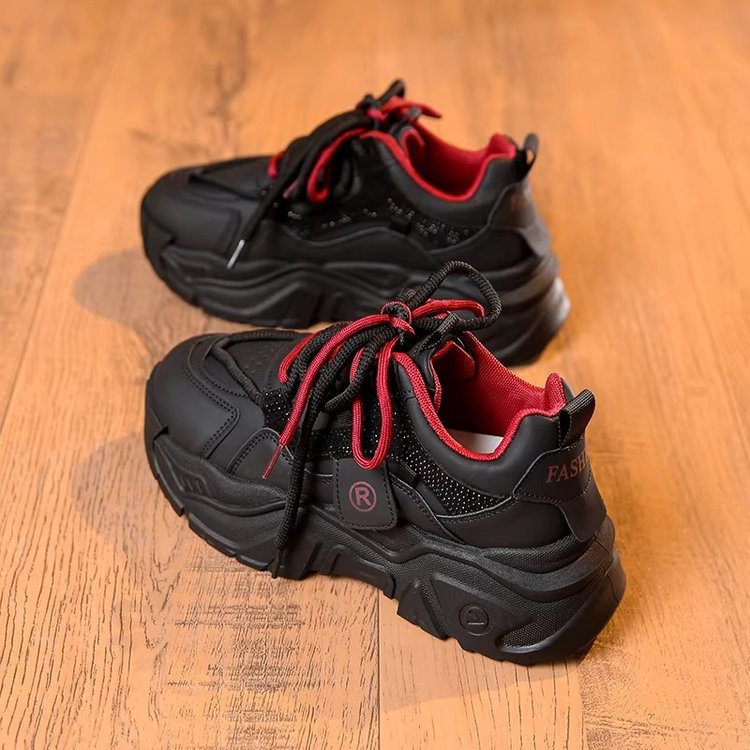 Damen Sportliche Chunky Sneakers mit atmungsaktivem Obermaterial und rutschfester Sohle R&B