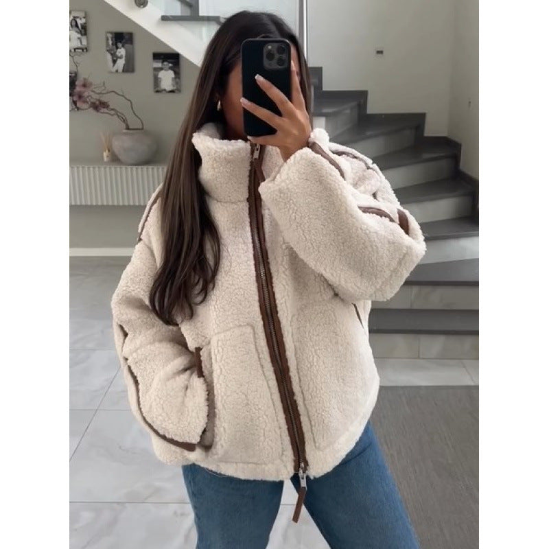 Damen Fleecejacke mit stylischen Details R&B