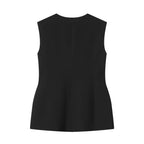 Damen elegante ärmellose Bluse R&B