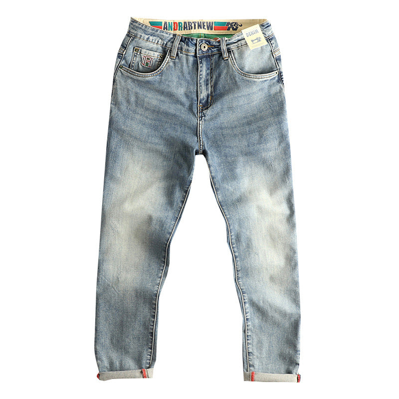 Damen Slim-Fit Jeans mit modischem Destroyed-Look und praktischem Umschlag R&B