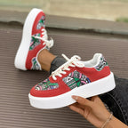 Damen modische Plateau-Sneaker mit auffälligem Design R&B
