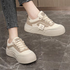 Damen Plateau Sneakers mit ergonomischer Dämpfung und rutschfester Sohle R&B