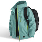 Damen technische Outdoor-Jacke mit Material und verstellbarem Kapuzensystem R&B