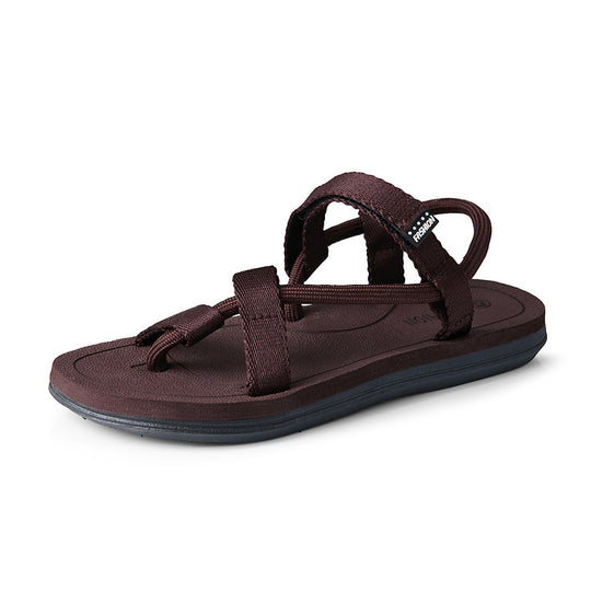 Damen Bequeme Outdoor-Sandalen mit verstellbaren Riemen und rutschfester Sohle R&B
