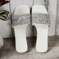 Damen Glamouröse Riemensandalen mit funkelnden Strassdetails R&B