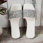 Damen Glamouröse Riemensandalen mit funkelnden Strassdetails R&B