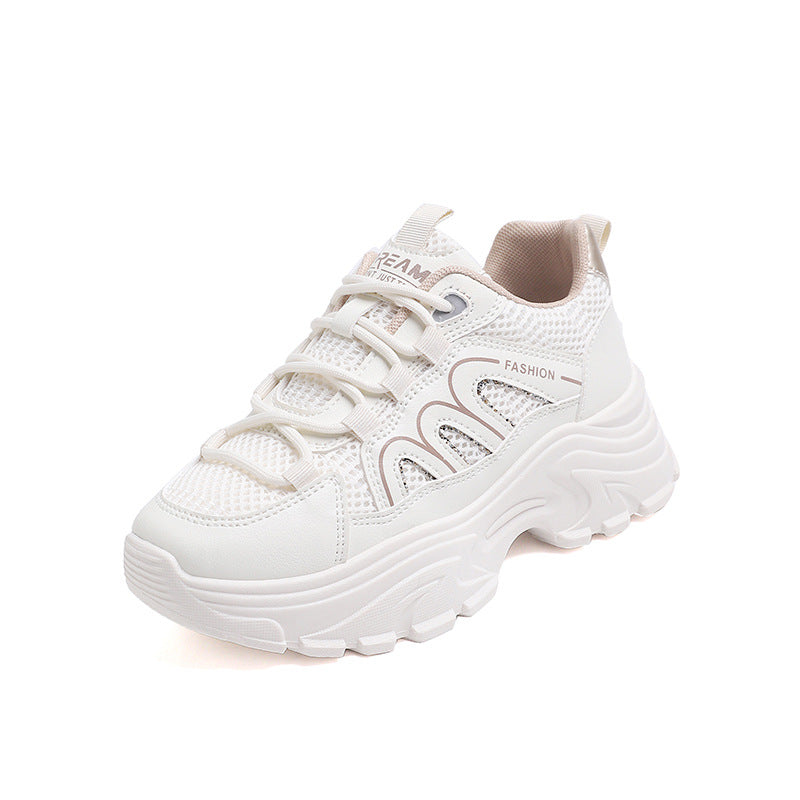 Damen Sportliche Chunky Sneakers mit atmungsaktiver Oberflächenstruktur R&B
