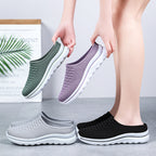 Damen slip-on Freizeitschuhe mit atmungsaktivem Strick-Obermaterial R&B