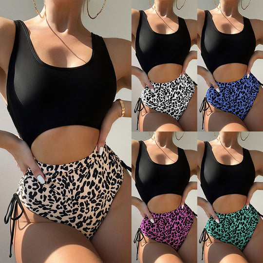 Damen Einteiliger Badeanzug mit Cut-Out-Design und hohem Beinausschnitt R&B