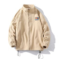 Herren Fleecejacke mit hohem Kragen und praktischen Taschen R&B