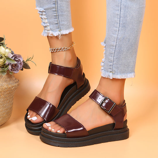 Damen Komfortable Plateausandalen R&B