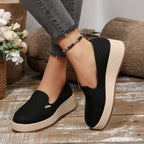Damen bequeme Slip-On Sneakers mit anatomischem Fußbett und texturiertem Obermaterial R&B