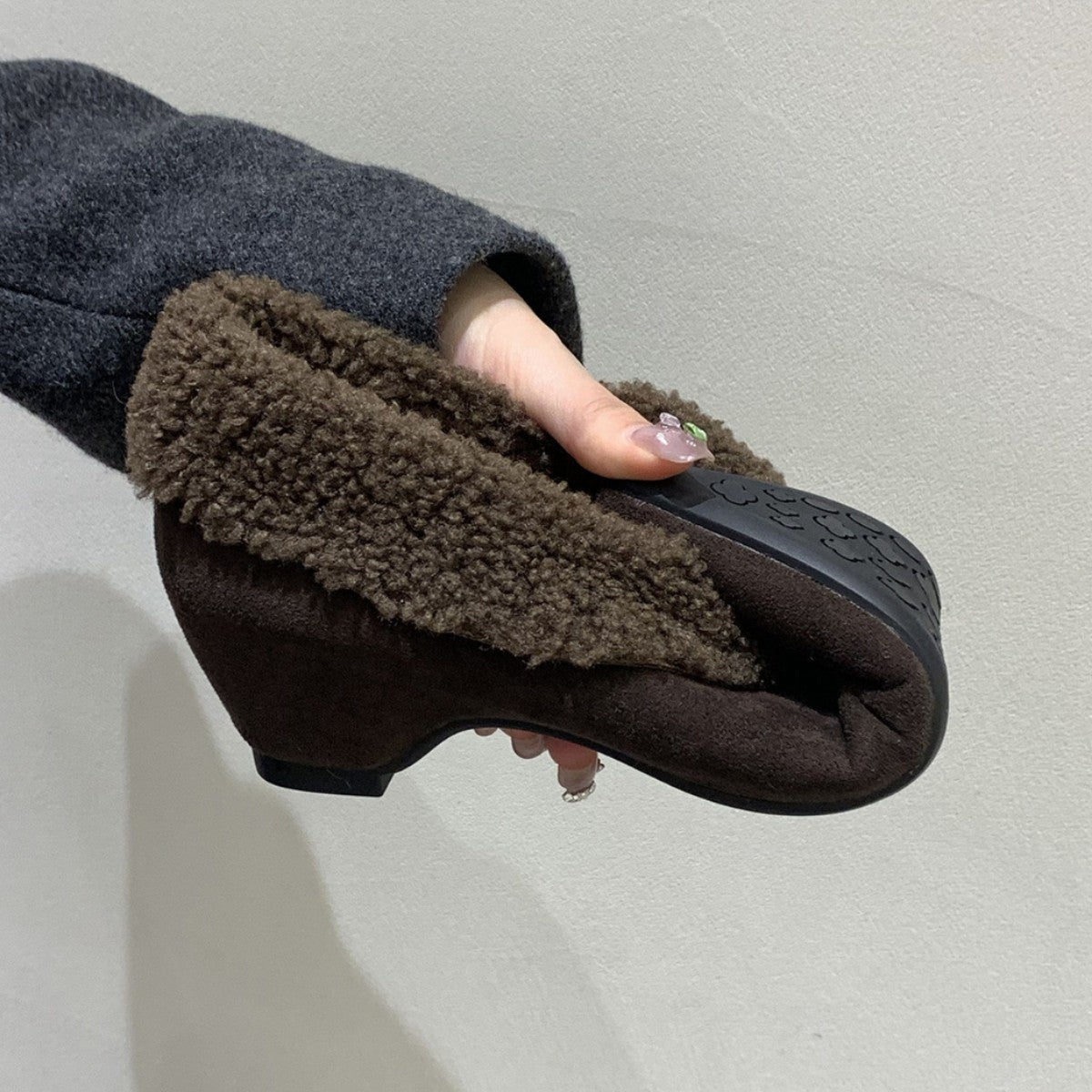 Damen Stiefeletten mit kuscheligem Kunstfellkragen und eleganter Form R&B