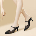 Damen Elegante Slingback-Pumps mit modischen Applikationen R&B