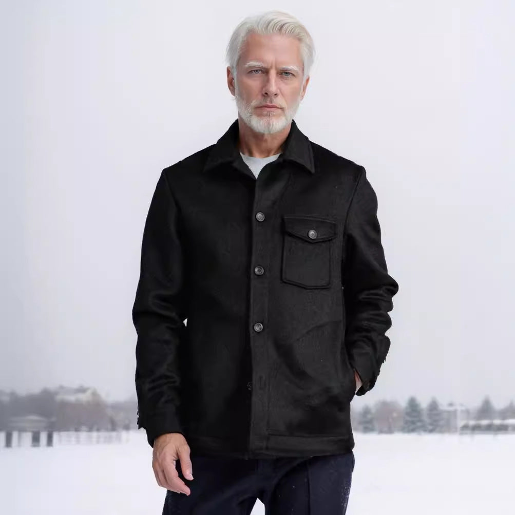 Herren Wolljacke im stilvollen Vintage-Look R&B