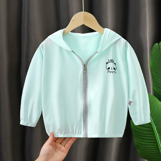 Unisex nan leichte Kapuzenjacke für Kleinkinder mit Reißverschluss und elastischen Bündchen R&B