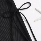 Damen Langer Wickelstrandkleid R&B