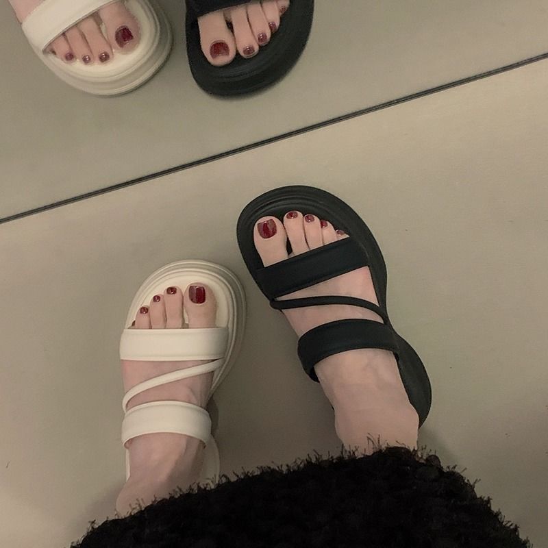 Damen Komfortable Sandalen mit ergonomischem Riemendesign und dämpfendem Fußbett