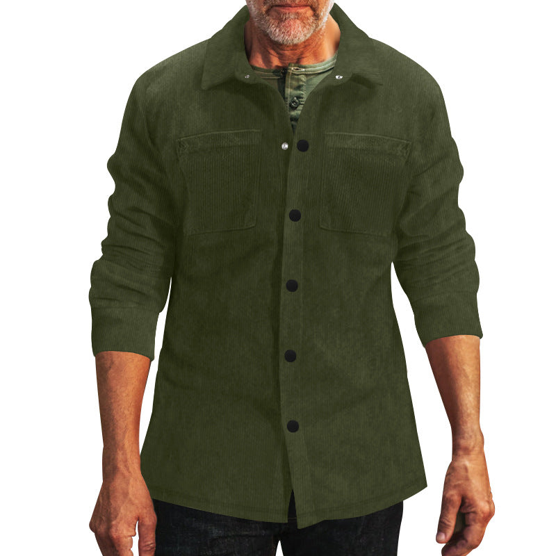 Herren Cord-Jacke mit praktischen Brusttaschen und modernem Schnitt R&B