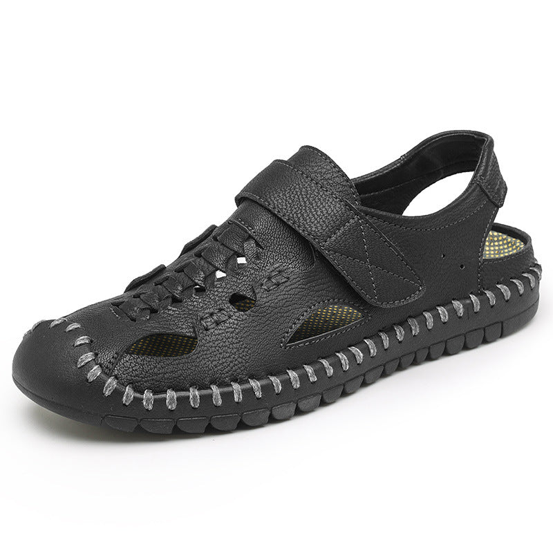 Herren Komfortable Leder-Sandalen mit rutschfester Sohle R&B