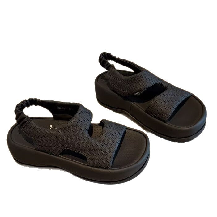 Damen Sandalen mit atmungsaktivem Obermaterial und flexiblem Riemchendesign R&B