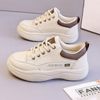 Damen Sportliche Sneakers mit Premium-Leder-Oberfläche und gepolsterter Innensohle R&B