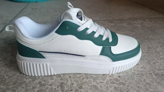 Damen nan Plateau-Sneaker mit besonders dicker Laufsohle und gepolstertem Komfortfußbett R&B
