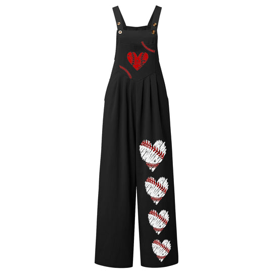 Damen Latzhose mit einzigartigem Herz-Motiv R&B