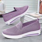 Damen Atmungsaktive Slip-On Sneakers mit flexiblem Obermaterial und komfortablem Fußbett