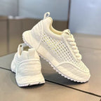 Damen Sportliche Sneaker mit atmungsaktiver Netzstruktur und dämpfender Sohle R&B