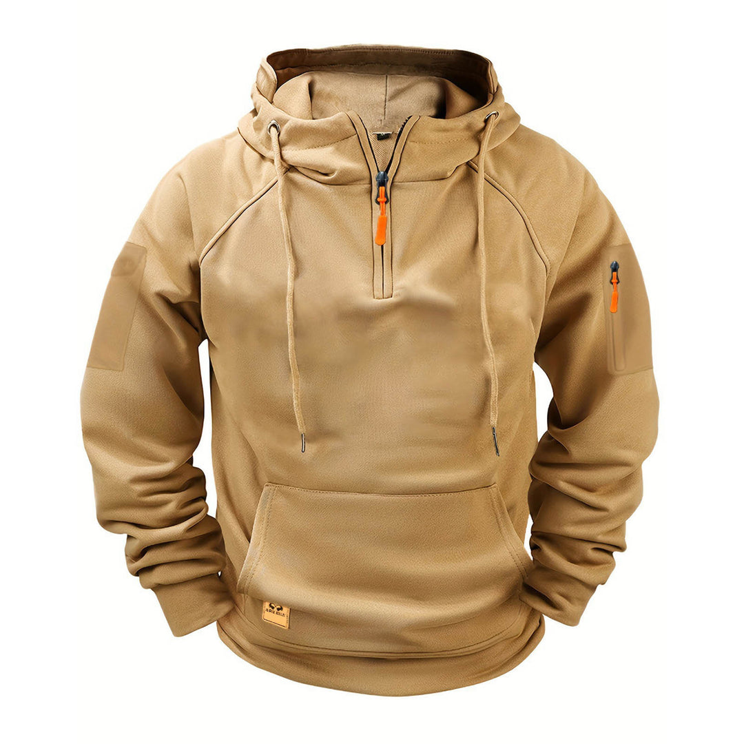 Herren sportlicher Kapuzenpullover mit praktischem Reißverschluss R&B
