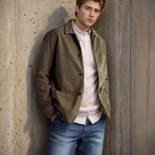 Damen lässige Cordjacke R&B