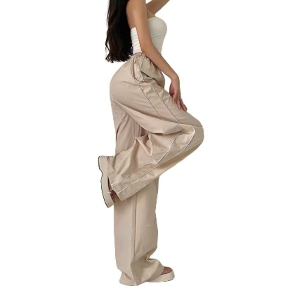 Damen Sportliche Hose mit weitem Schnitt und elastischem Bund R&B