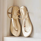 Damen Zehentrenner-Sandalen mit elegantem Ringdetail R&B