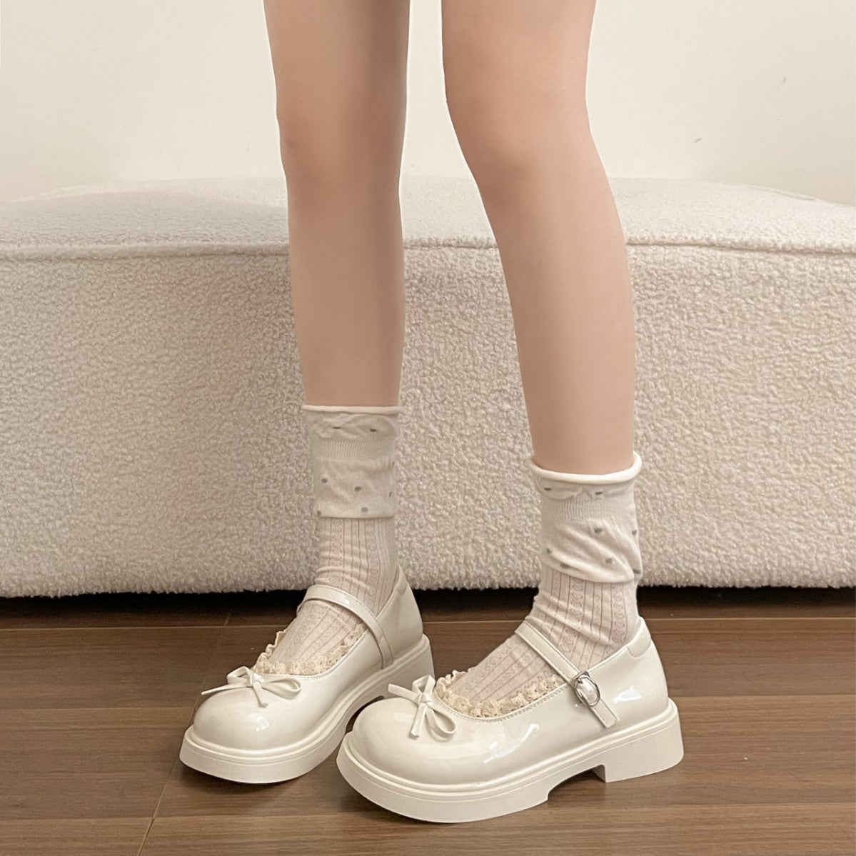 Damen Ballerinas mit dekorativer Schnalle und bequemem Innensohle R&B