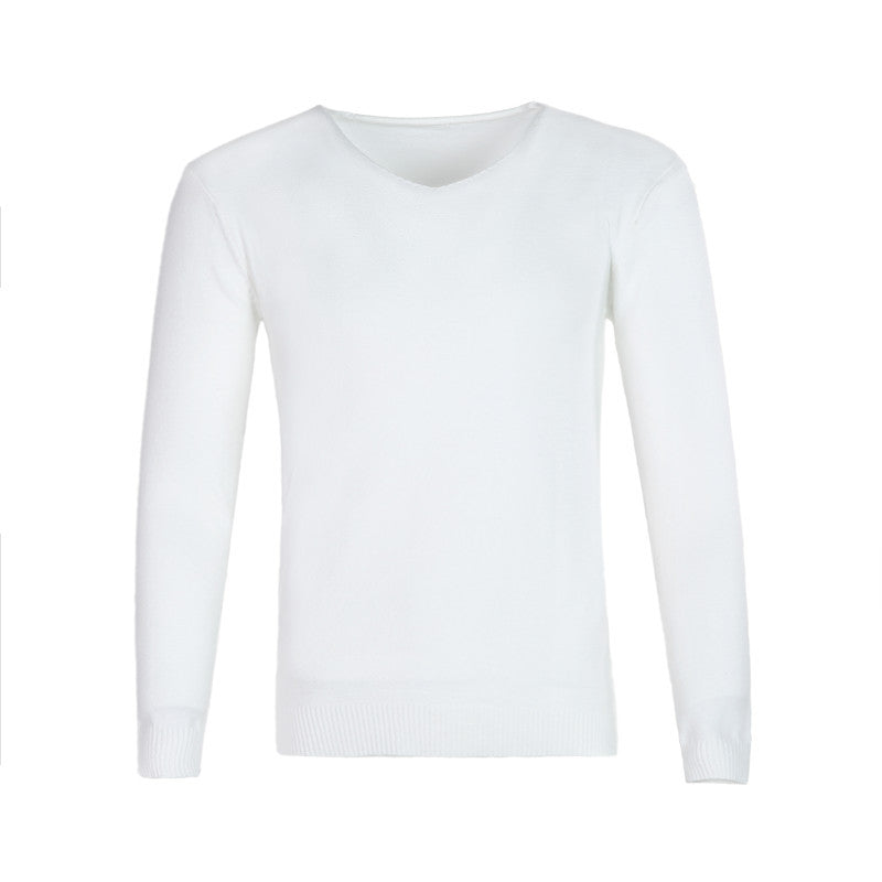 Herren klassischer V-Ausschnitt Pullover R&B