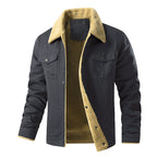 Herren gefütterte Utility-Jacke mit Teddyfutter