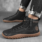Damen Modische und robuste Outdoor-Stiefel mit hohem Schaft und rutschfester Profilsohle
