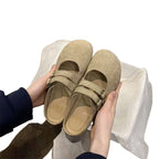 Damen Komfortabel Clogs mit doppeltem Riemchen R&B