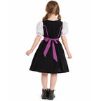 Damen nan trachtiges Dirndlkleid mit geschnürtem Mieder, Puffärmeln und abnehmbarer Schürze R&B