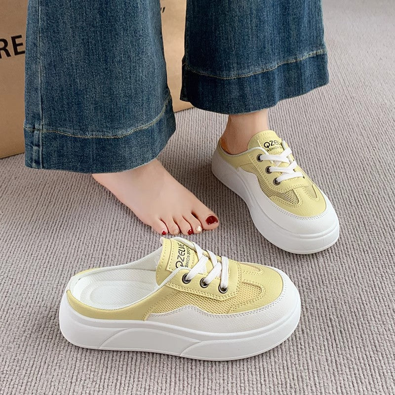 Damen Slip-On Sneakers mit luftigen Mesh-Einsätzen und komfortabler Sohlenkonstruktion R&B