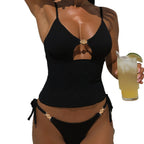 Damen Zweiteiliges Bade-Set mit modischem Cut-Out R&B