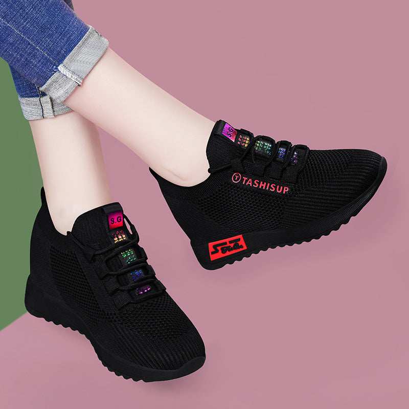 Damen modische Sneakers mit atmungsaktiver Obermaterialstruktur und rutschfester Sohle R&B