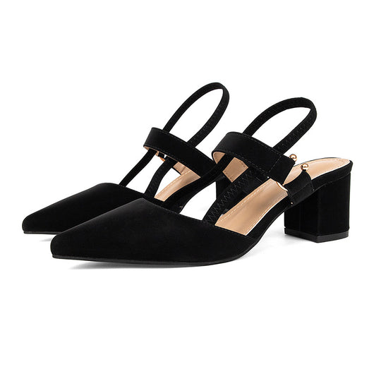 Damen Slingback-Pumps mit elegantem Design und stabilen Blockabsätzen R&B
